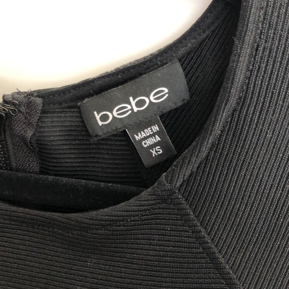 Bebe high-low dress in black - Picture 3 of 6